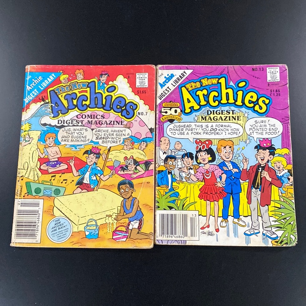 Archie Comics | The New Archies: No. 7 & 13 - Vintage Comic Digest Magazines